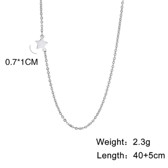 NEW! LUCKY STAR NECKLACE CHAIN STAINLESS STEEL 💫 - Picture 3 of 4